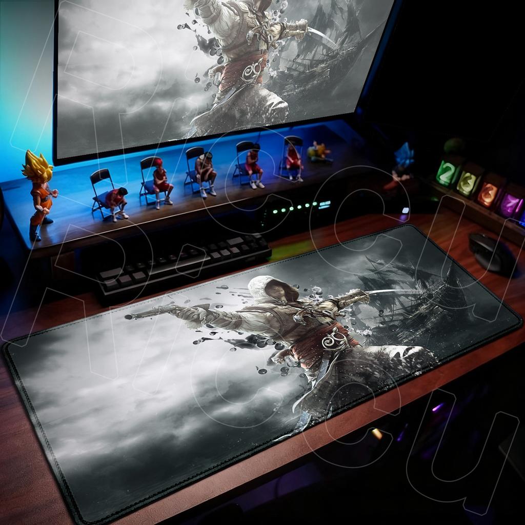 40x90cm Large Gamer Mouse Pad A-Assassin S -Creed Laptop Non-slip Deskmat XXL Durable Keyboard Cabinet Gaming Office Accessories
