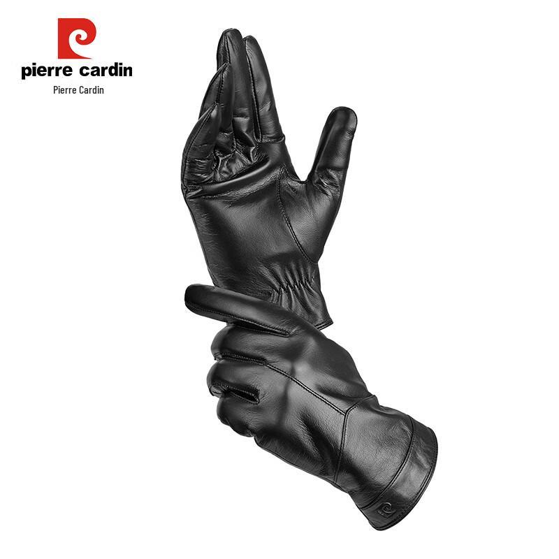 Pierre Cardin Men's Goatskin Touchscreen Winter Gloves