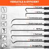 HORUSDY 8-Piece Professional Hook And Pick Set For Automotive Precision Work, Oil Seal Puller, O-Ring & Gasket Removal Tools With Ergonomic Handles