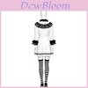 Costume da Cosplay di Terrifier Girl con Bordi di Pizzo per Festa di Halloween ed Eventi Anime