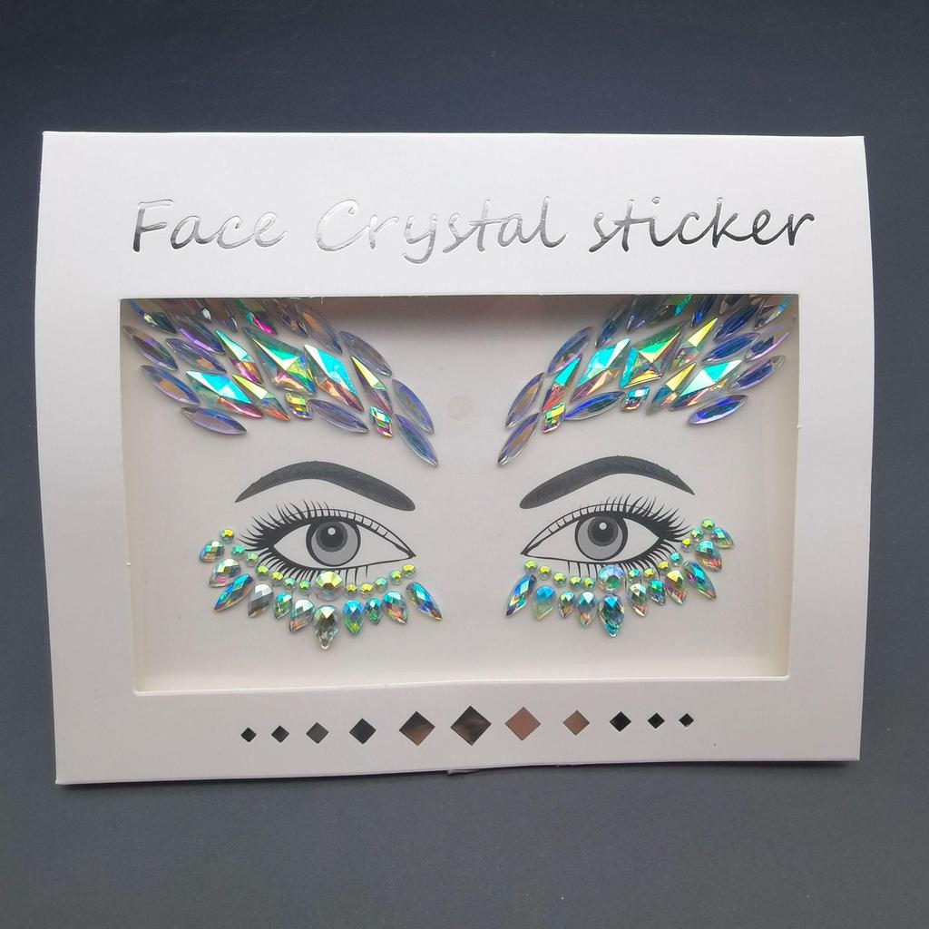 Cat Face Masquerade Rhinestone Stickers & DIY Jewelry Ring for Makeup