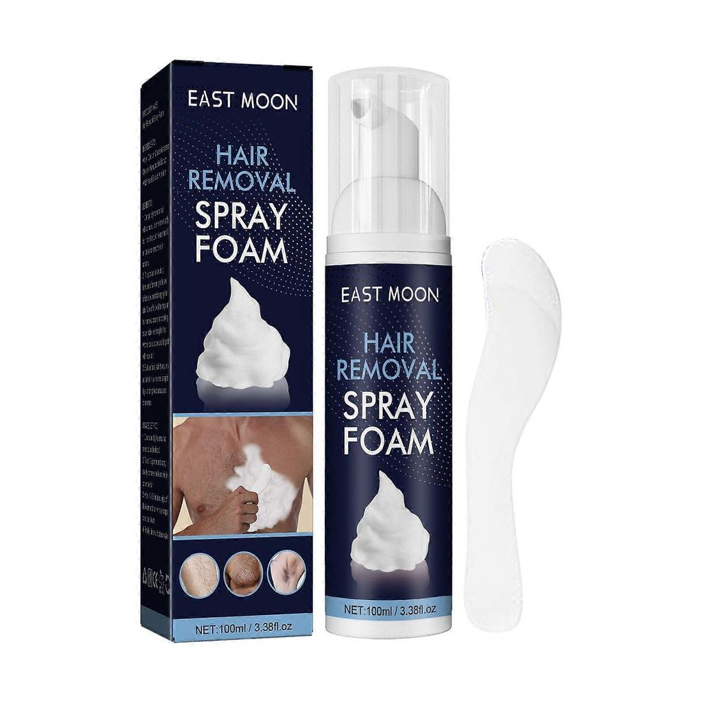 Limited time!!East Moon Men's Hair Removal Foam Spray For Legs, Underarms, And Chest - Gentle Cleansing And Fast Hair Removal Spray