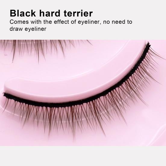 Yousheng 5 Pairs False Eyelash 3D Effect Extension Short Handmade Stems Makeup Natural Thick Soft Lashes for Girl