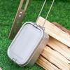 Metal Alloy Camping Bentos Container Portable Bentos Box Rectangle Lunch Box Outdoor Camping Picnic Cookware