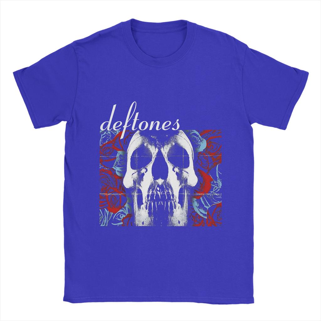 D-Deftones  Men T Shirt  Funny Tee Shirt Short Sleeve Round Collar T-Shirt Pure Cotton 6XL Clothes