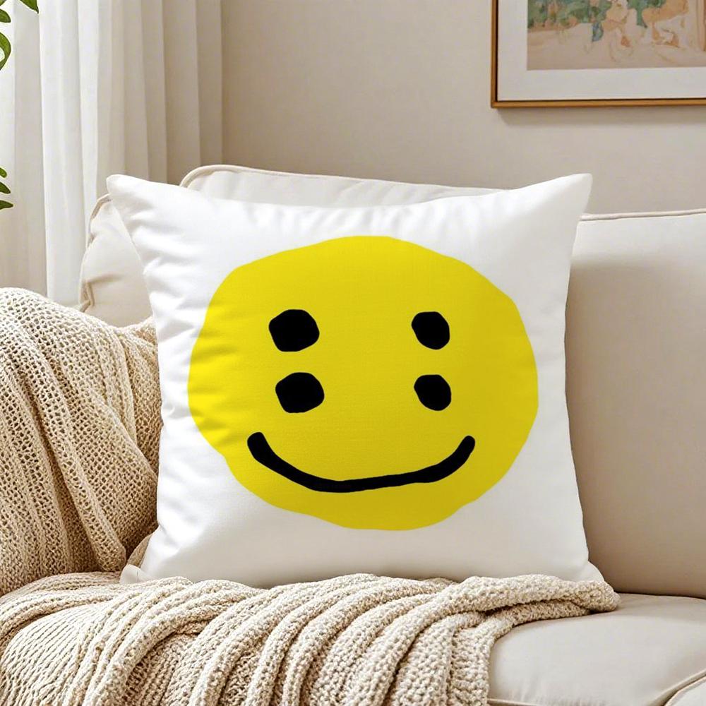 Luxury Smile CCpfm Cushion Cover Linen Pillowcase Soft  for Sofa Bed Home Room Decor