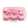 Moule Silicone Dinosaure 6 Cavités Fondant Gâteau Chocolat Savon Bonbon Biscuit Gelée Décoration Gâteau Accessoires