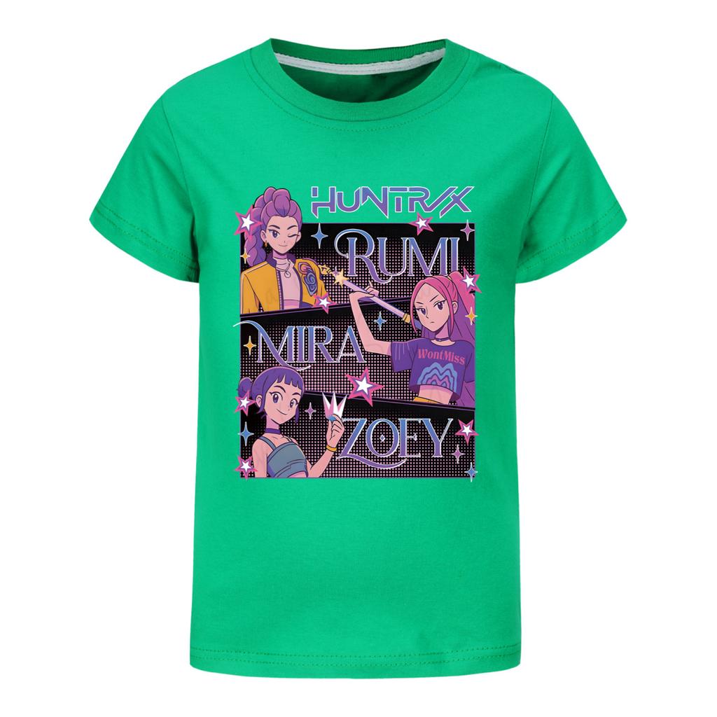 T-shirt estiva Kpop Witcher a maniche corte per ragazza e ragazzo