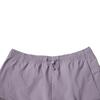 Li Ning Sports Lifestyle Series Solid Color Mid Waist Breathable Versatile Straight Leg Sports Shorts Women shorts Dark-Gray Purple AKSV408-5