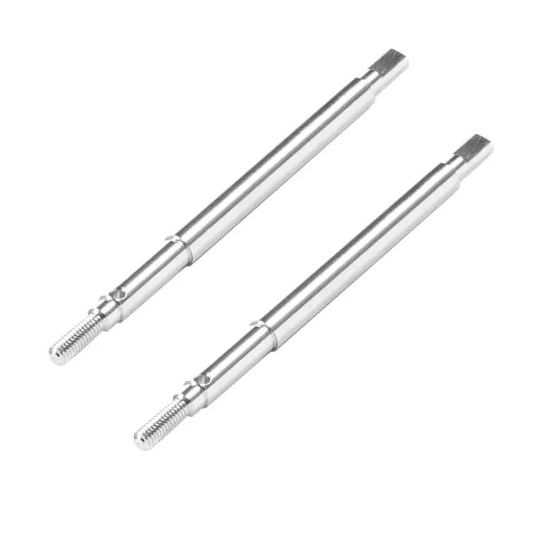 Steel Front Rear Axle Shafts 5mm Extended +2mm Thread Longer Driveshaft for 1/18 RC Crawler Car TRX4M Upgrade Parts