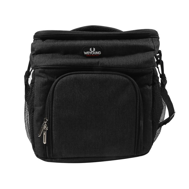 Insulated Bag Double-layer Large Capacity Picnic Bag Outdoor Portable Crossbody Fresh Cooler Lunch Bag