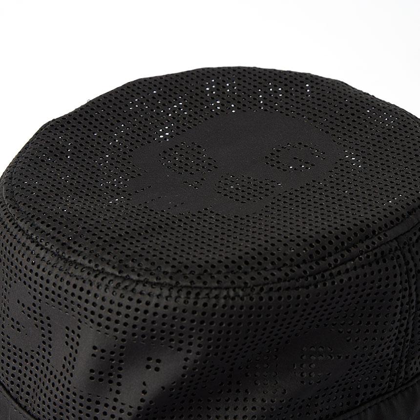 Monseuteoji Perforated Bucket Hat Black Mc24Pbb-192