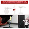 Sun Walker Fluid Pump for Quart Bottles, 4cc Per Stroke Manual Transmission Fluid Pump with Flexible Hose, Lower Unit Gear Oil Extractor Kit for Car