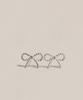 47Bag 925 Silver Ribbon Silver Earrings Hola