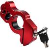 1 PC Motorcycle Handle Throttle Grip Security Lock, Alloy Anti-theft Brake Lock with Anti-scratch Gasket, One-button Locking Design, Universal for