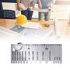 Portable Wire Gauge Wire Thickness Measuring Ruler Tool Double Sided Scaled Wire Gauge