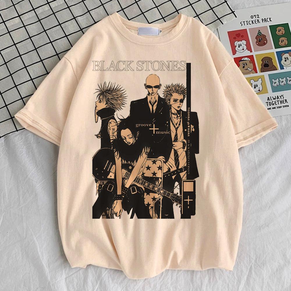 Nana Anime tshirt teen Psychedelic Breathable Grunge Comfortable top tees Pastel aesthetic Psychedelic Digital korean clothes