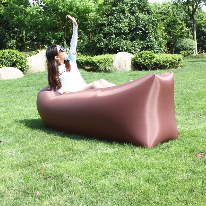 Bärbar uppblåsbar soffa: Utomhus Strand, Camping & Musikfestival Sovsäck