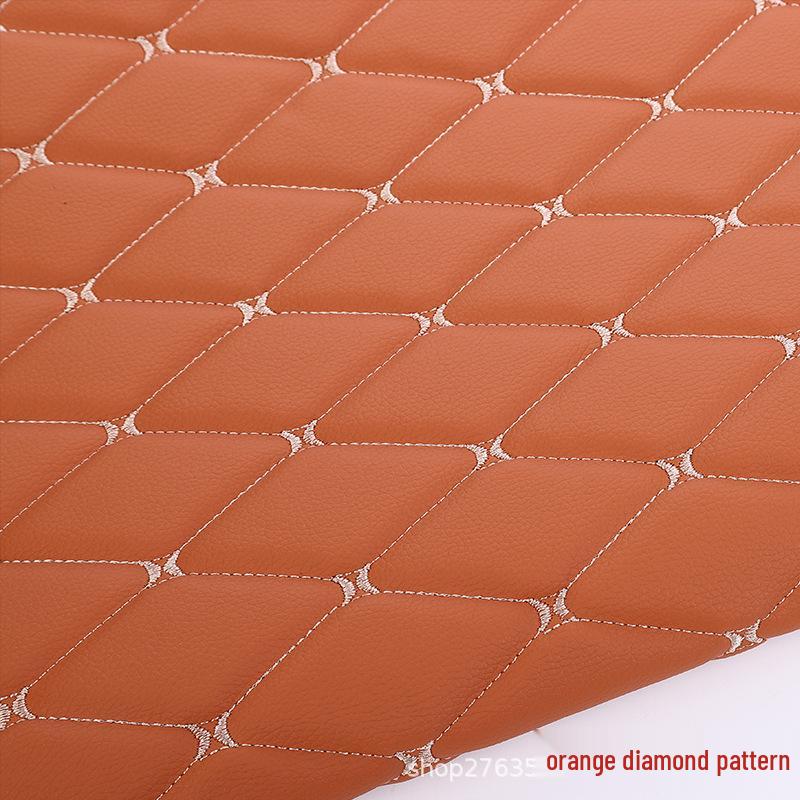 Verdikte Faux Lederen Auto Interieur Hemelbekleding & Vloermat met Borduurdetails