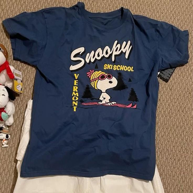SN00PY s Ski Resort Cartoon Funny Unisex T-shirt S-5XL S