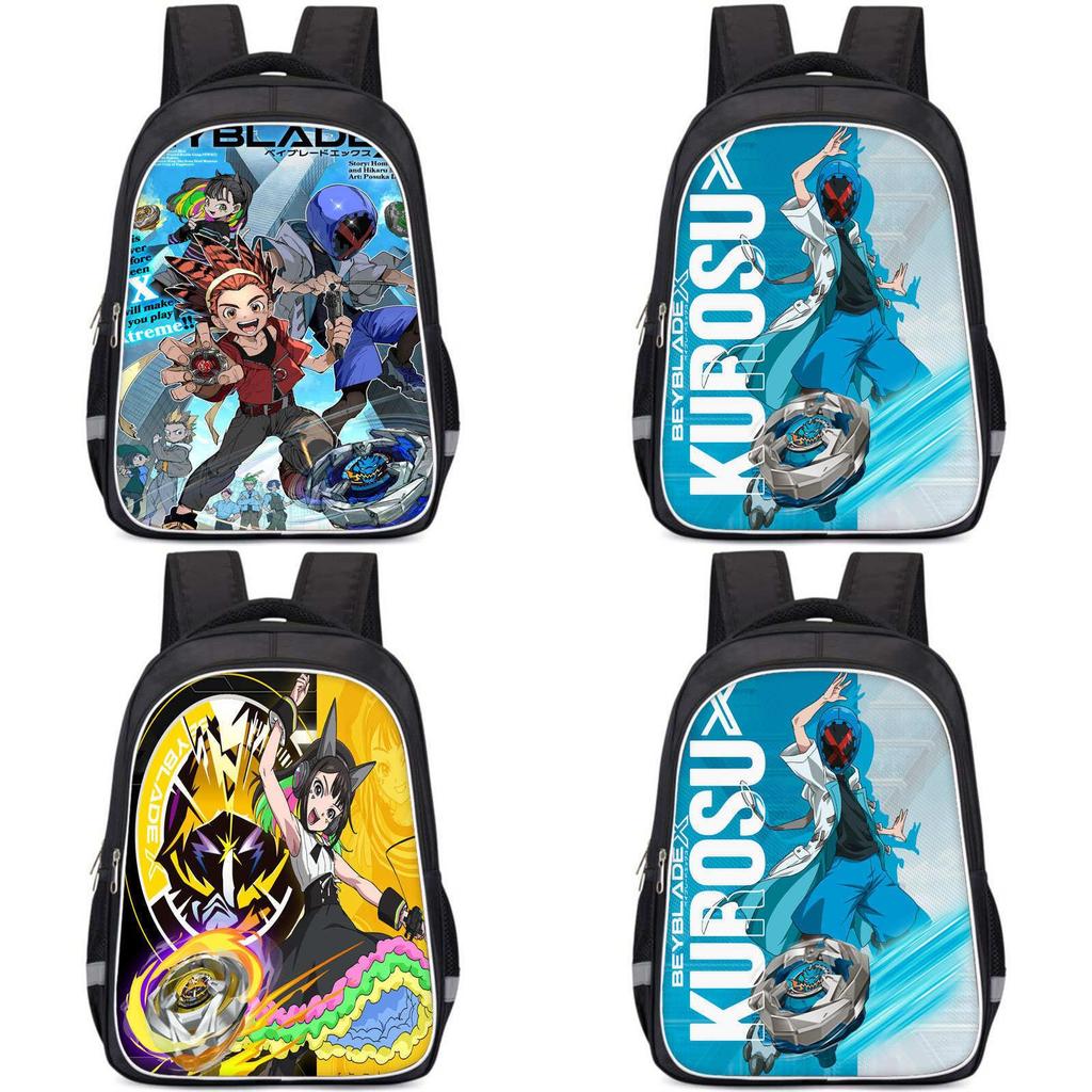 Beyblade X Kids Backpack Durable Oxford Fabric With Ergonomic Design For Students