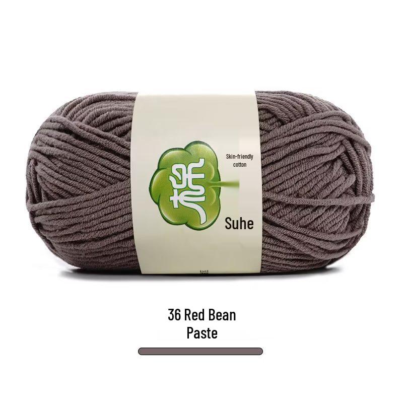 Suhe 5-Ply Combed Cotton Yarn for Children's Hand-Knitted Dolls & Blankets