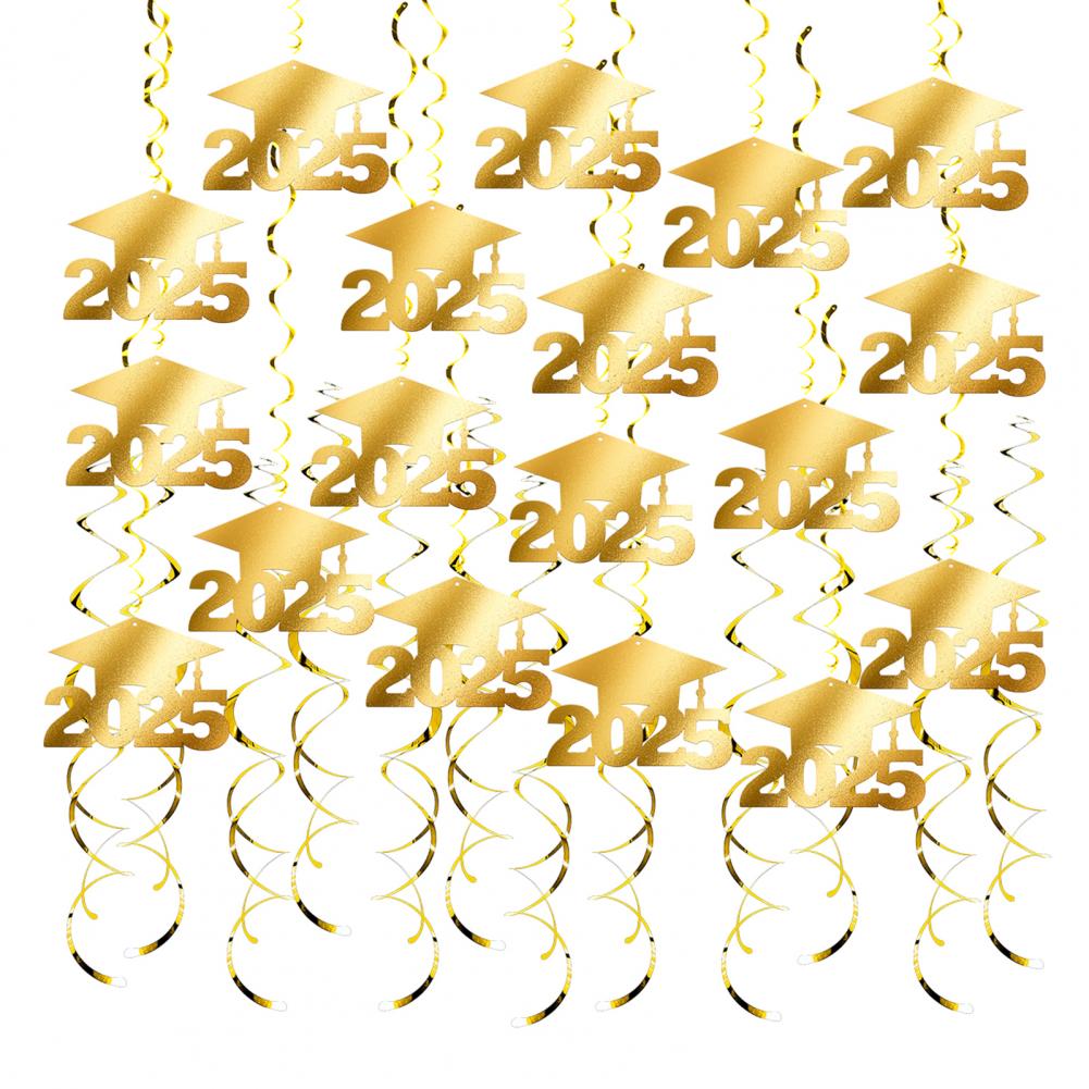 Graduation Hanging Decor Hanging Ornament Vibrant Graduation Hanging Swirl Decorations Easy to Hang Congrats Grad for Graduates