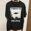 The Movie XFiles and The Movie I Want To Believe Have UFO Patterns On Unisexs Tshirts Summer New Unisex Fashion Trend Y2K