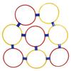10PCS Kids Exercise Hoops Jumping Hopscotch Game Rings for Sensory Training Physical Fitness