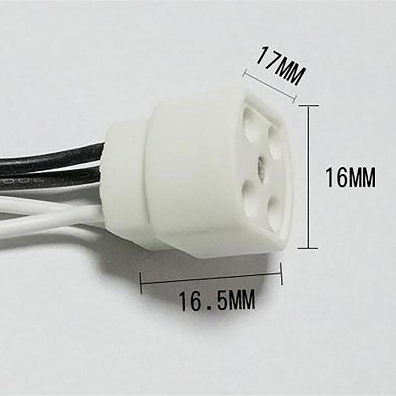 Držák lampy G10Q s 15/25 cm dlouhým kabelem Kruhová zástrčka lampy 4kolíkové Základna lampy Izolační trubice Základna lampy ultrafialového světla