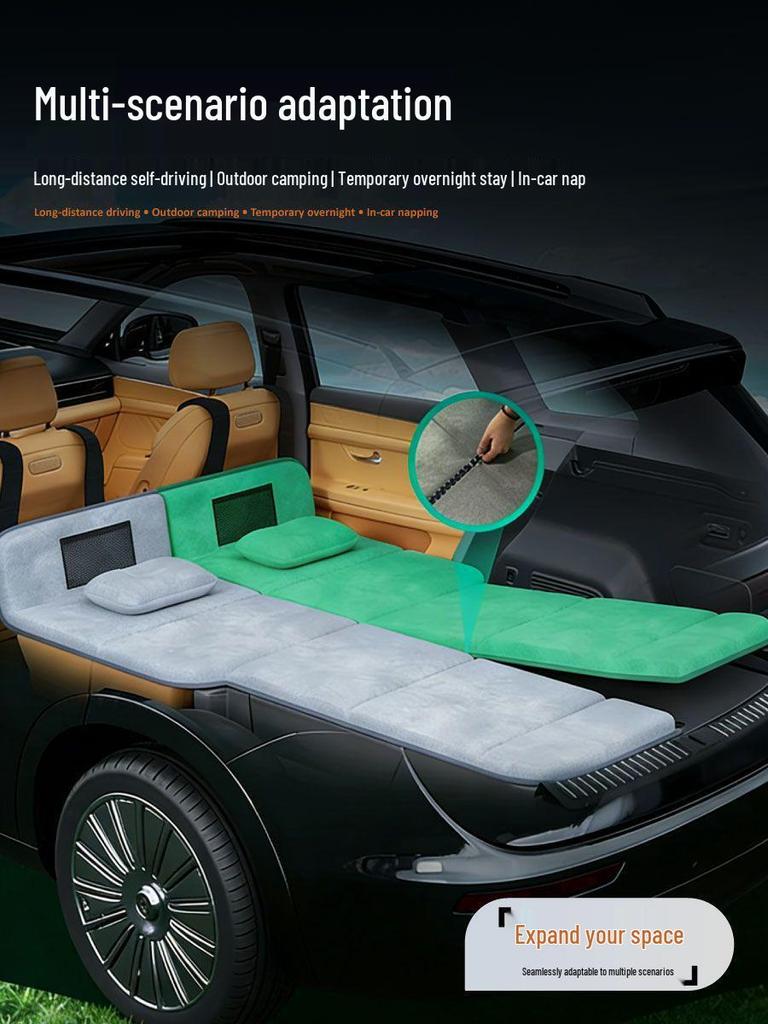 Autobettmatratze für BMW X3 (25 Modelle) - Schlafmatte und klappbare Erweiterungsplatte für die hintere Sitzreihe und den Kofferraum