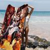 Anime G-Gintama Funny Microfiber Blanket Quick Drying Beach Towels Oversized Printing Super Absorbent Pool Towel Blanket