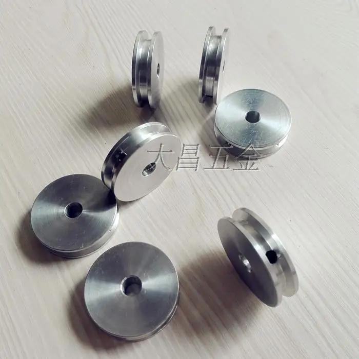 Aluminiumlegering enkele groef poelie hoofdas motorpoelie model transmissiewiel kleine poelie 40