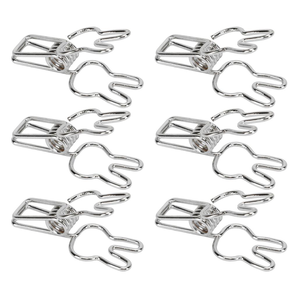 100pcs   Clips Cute Cartoon   Shape Metal Hollowed   Tail Clips Paper Clamps for   Document