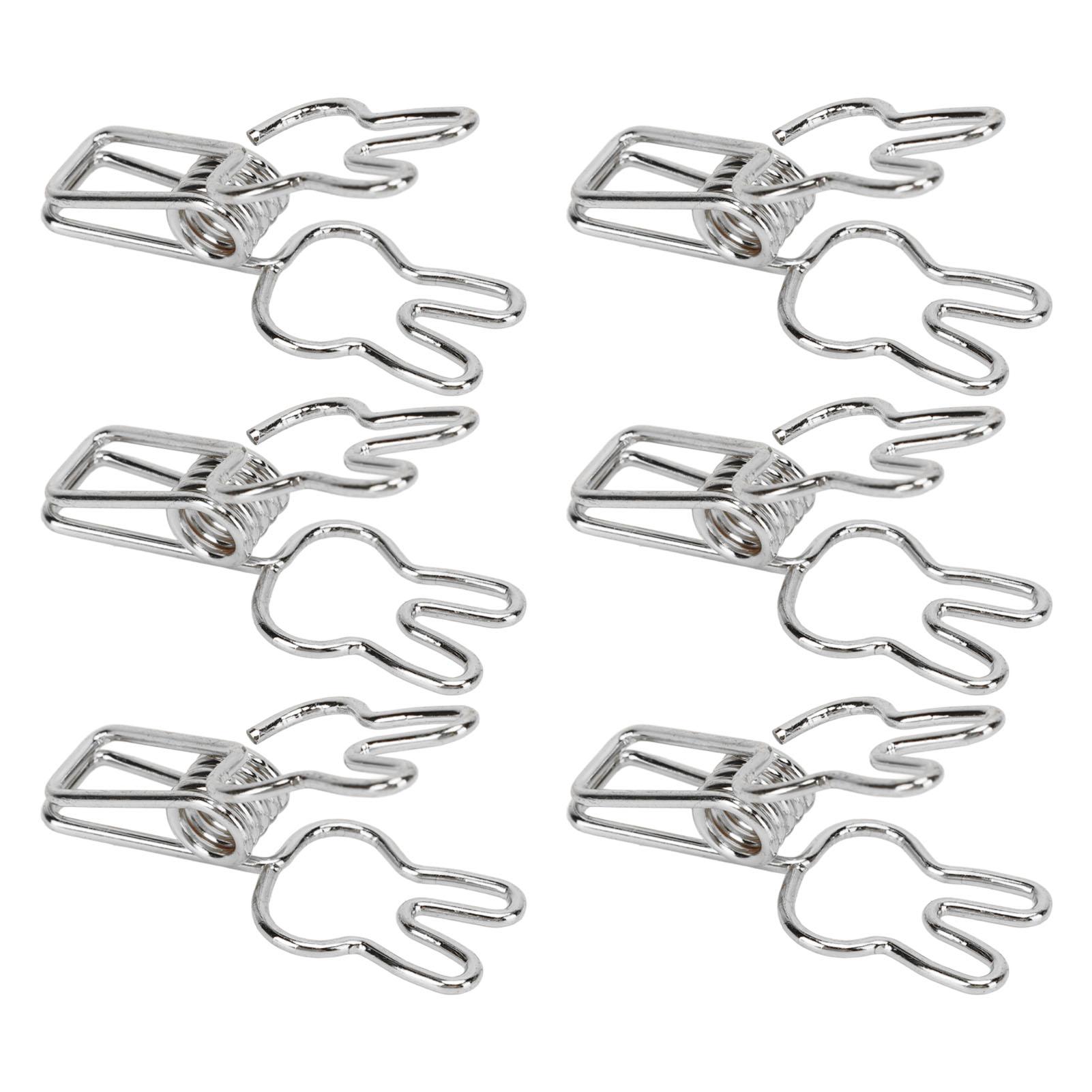 

100pcs Clips Cute Cartoon Shape Metal Hollowed Tail Clips Paper Clamps for Document