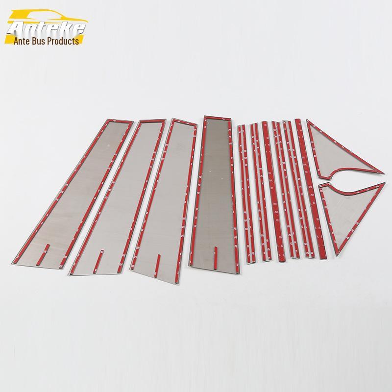 Compatible with 17 Teramont Models: Stainless Steel Window Trim and Scratch-Resistant Body Decorative Strip.