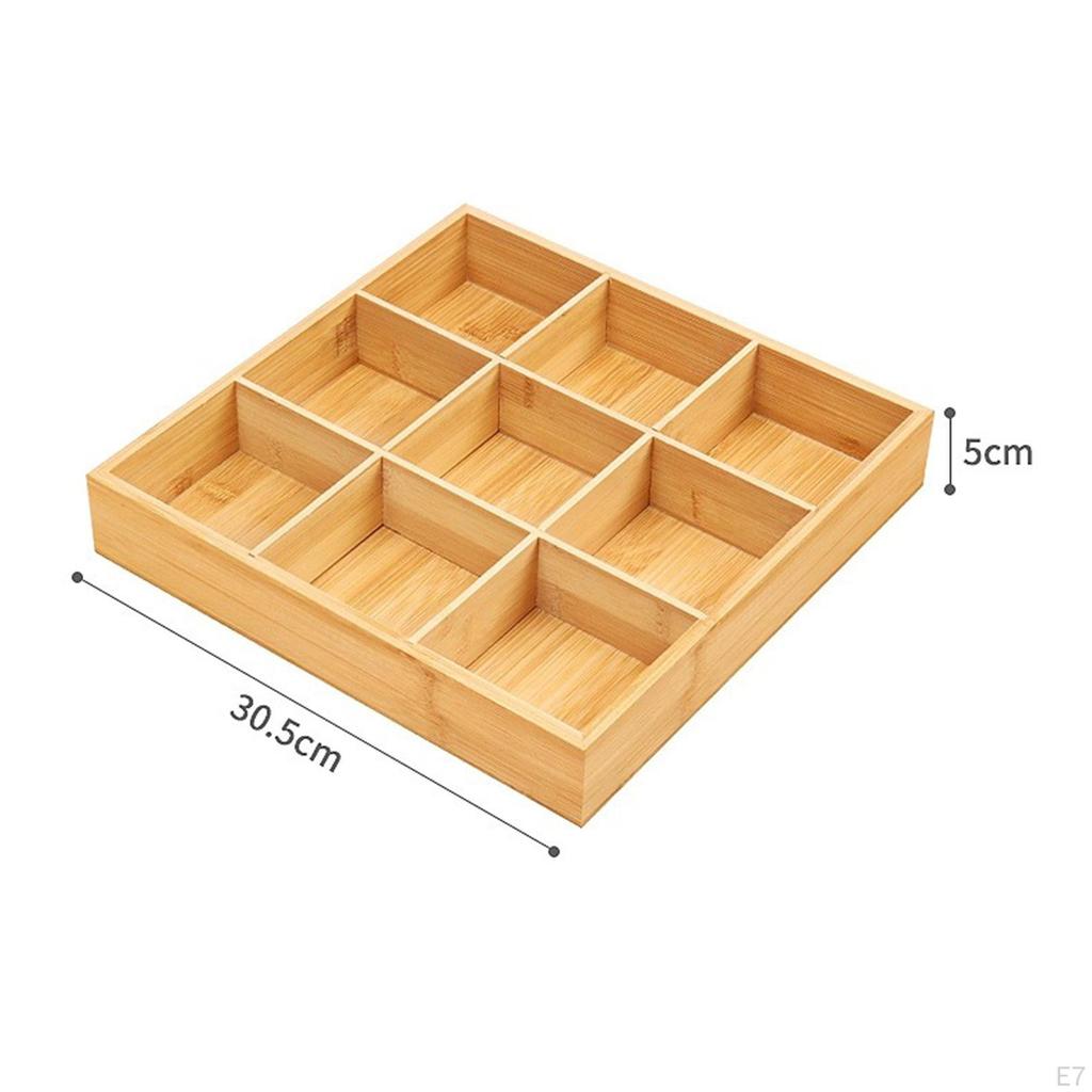 Bambus Obstschale Dessert- und Gemüseaufbewahrungsfach Süßigkeiten Nüsse Servieren für