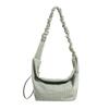 Plaid Slouchy Hobo Bag with Ruched Strap Zip Closure Casual Shoulder Purse for Women Daily Use