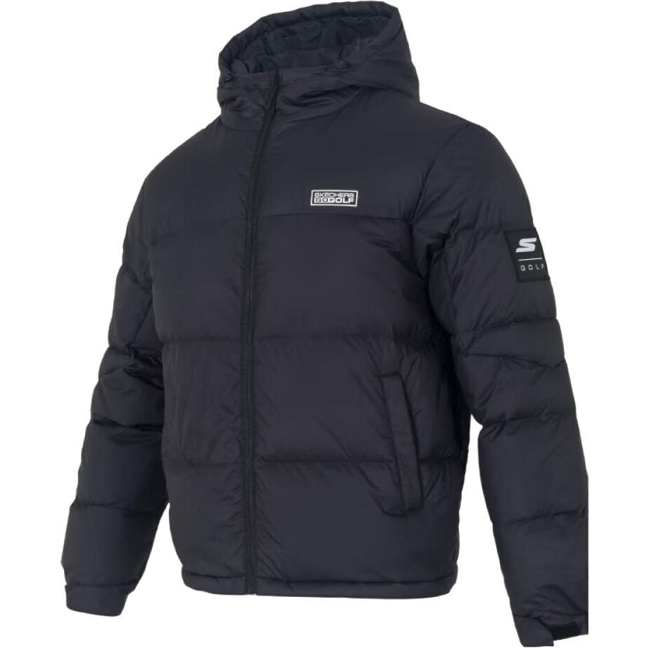 Skechers Outdoor Warm Comfortable Simple Solid Color Long Sleeve Down Jacket Unisex Outerwear P425U091-03K8 XS