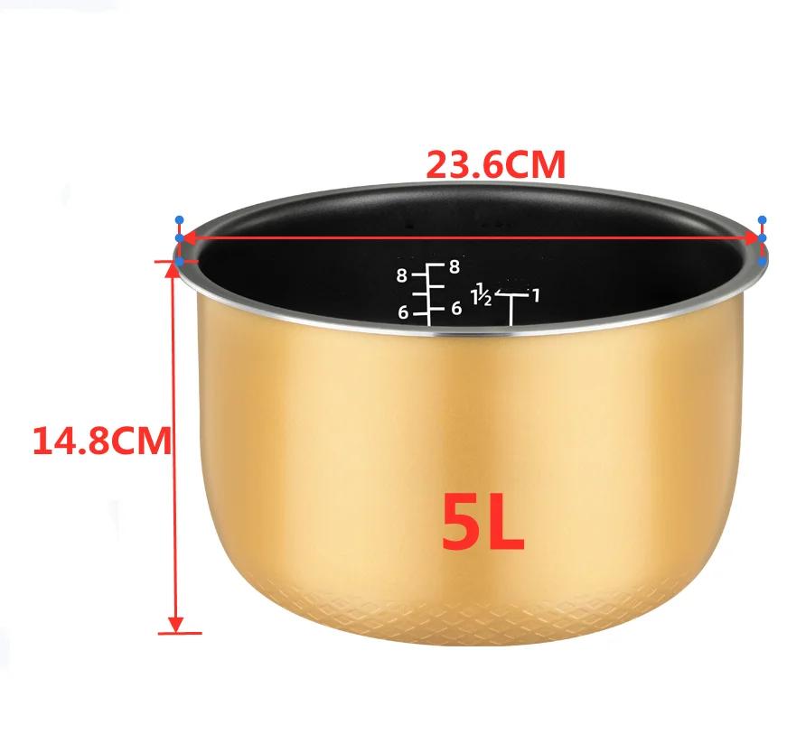 Universal Electric Rice Cooker Bowl for Midea 3L 4L 5L Non-stick Pan Rice Cooker Liner Pot 1pc
