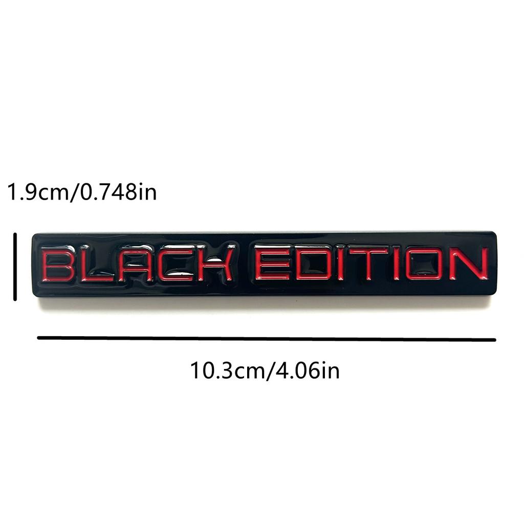Metal Black Edition 3D Car Body Badge Limited Edition Sticker Trunk Fender Emblem Decal Accessorie For Car Motorcycle Bike