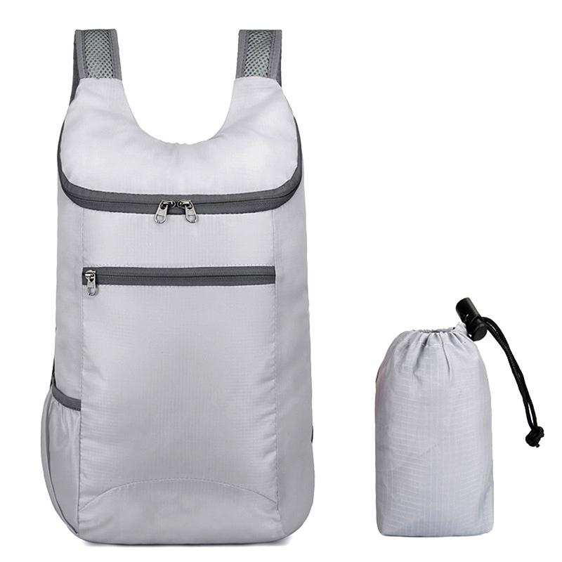 

Открытый унисекс водонепроницаемый складной рюкзак большой емкости портативный кемпинг походы путешествия рюкзак досуг мужчины женщины спортивные сумки серый