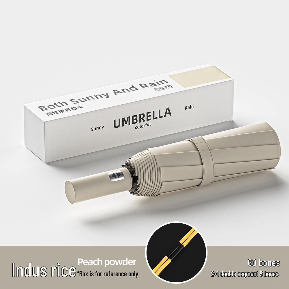 Luxury Fully Automatic Folding Umbrella for Women & Men - Sunshade, Sunscreen, and Business Advertising Parasol.