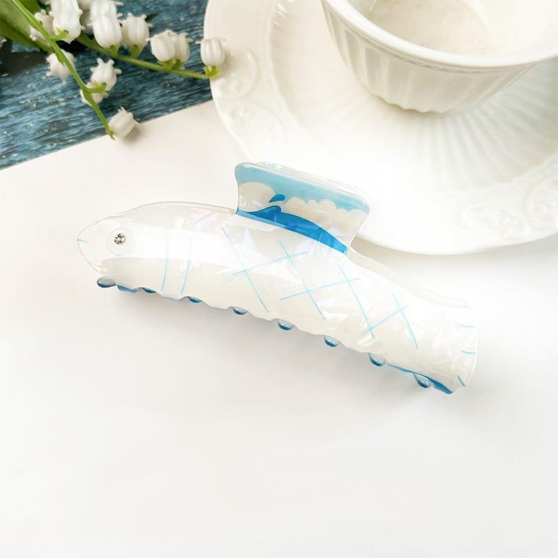 Marine Essigsäure Imitation Greifspangen Delfin und Wal Haar Locken, Hai Haarspangen Haarschmuck
