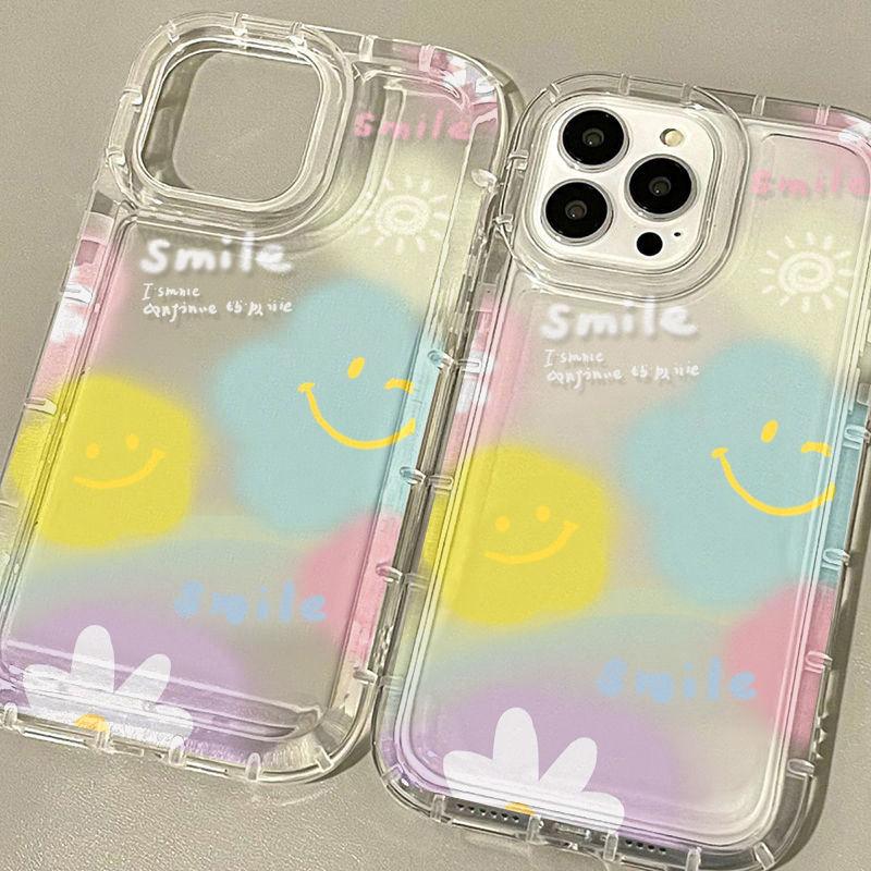 [Smile] Smiley face is suitable for iPhone17Pormax mobile phone case 16pro Apple 13 all-inclusive 15/14