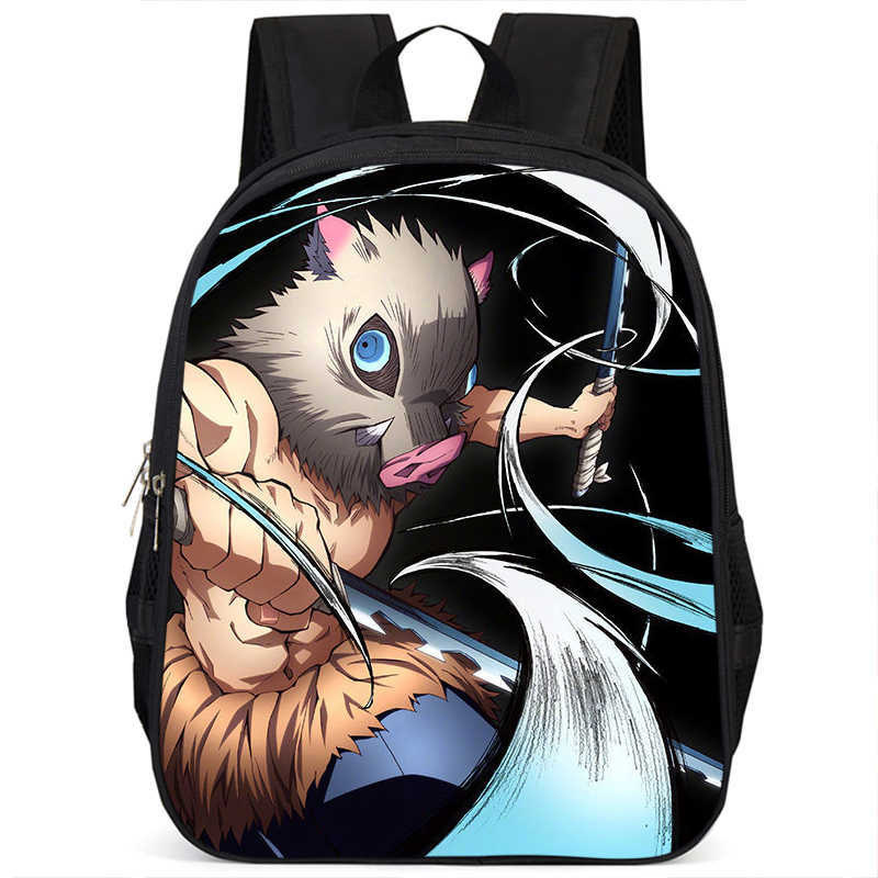 Japan cartoon comics Demon Slayer Pillar Training Arc Student Large Capacity School Style Backpack 7545