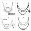 Punk Side Chain Trendsetting Halloween Cobweb Pant Jewelry Layered Body Chain Trousers Street Clothing Accessories