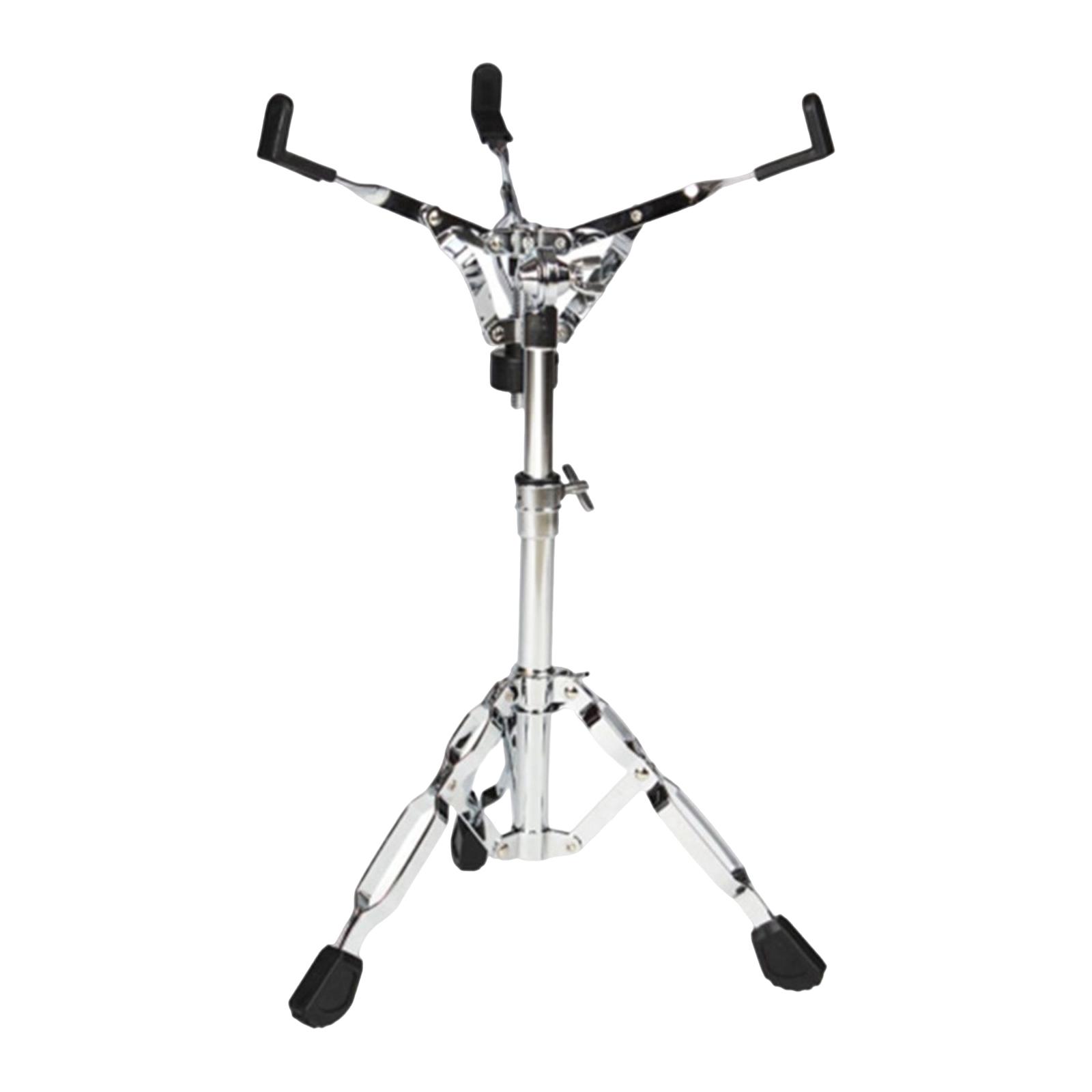 Snare Drum Stand Nonslip Double Braced Tripod Adjustable Snare Drum Holder Triangle Bracket for Stage Practice Performance