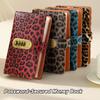 Password Lock Money Saving Binder Leopard Print Savings Wallet Notebook Journal Planner