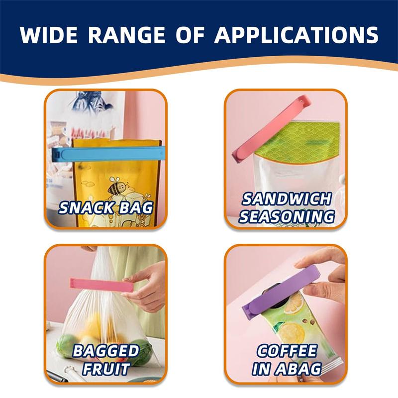 12/24/36 SZT Klipsy do Zamykania Torebek Plastikowych Torebka na Przekąski Plastikowe Przenośne Przechowywanie Kuchenne Elastyczna Klamra Klamra do Torebek